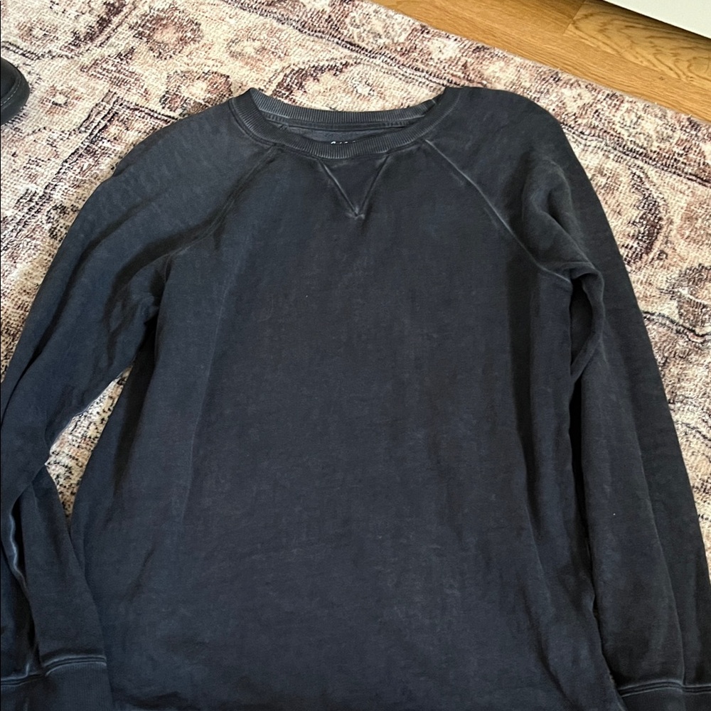 Cat & Jack Charcoal Ribbed Crewneck